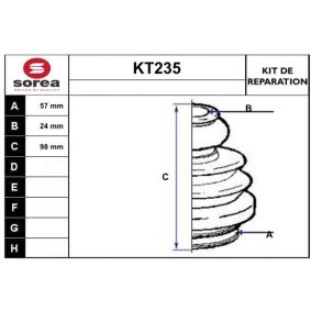 Acquista Kit cuffia, semiasse da SERA KT235 a buon mercato per soli 13,28 €
