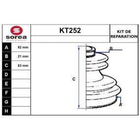 Acquista Kit cuffia, semiasse da SERA KT252 a buon mercato per soli 13,28 €