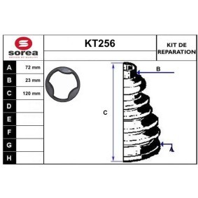 Acquista Kit cuffia, semiasse da SERA KT256 a buon mercato per soli 13,28 €