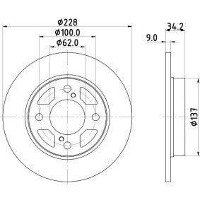 Bremsscheibe MDC2868C von MINTEX günstig für 25,31 € online kaufen