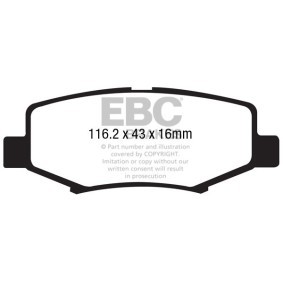 Köp Bromsbelägg av EBC Brakes DP41799R till det låga priset 1627162,02 kr