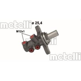 Acquista Cilindro maestro del freno da METELLI 05-1133 a buon mercato per soli 69,40 €