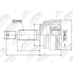 Acquista Kit giunti semiasse da NTY NPZ-CH-010 a buon mercato per soli 34,41 €