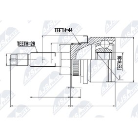 Acquista Kit giunti semiasse da NTY NPZ-MZ-040 a buon mercato per soli 50,59 €