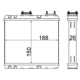 Compre Radiador de calefacción de MAHLE ORIGINAL online para Sunny III Hatchback (N14) a precios moderados