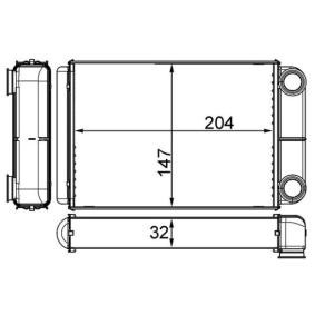 Wärmetauscher, Innenraumheizung AH 258 000S von MAHLE ORIGINAL günstig für 72,54 € online kaufen