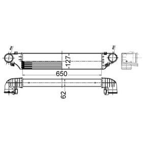 Ladeluftkühler CI 505 000S von MAHLE ORIGINAL günstig für 147,61 € online kaufen