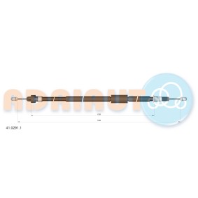Handbremsseil 41.0291.1 von ADRIAUTO günstig für 19,36 € online kaufen