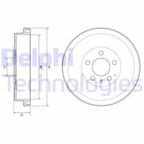 Comprar Tambor de freno de DELPHI BF634 a bajo precio de 42,78 €