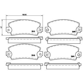 Achetez des Plaquettes de frein BREMBO P 68 001 à prix pour 31,96 €
