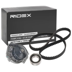 Achetez des Kit de distribution + pompe à eau RIDEX 3096W0412 à prix pour 48,66 €