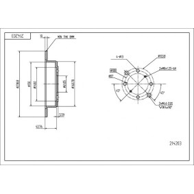 Bremsscheibe 214 203 von HART günstig für 18,61 € online kaufen