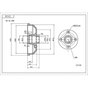 Bremstrommel 221 458 von HART günstig für 22,37 € online kaufen