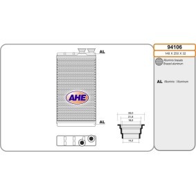 Achetez des Radiateur de chauffage AHE 94106 à prix pour 108,90 €