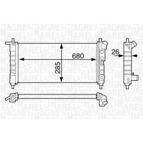 Klimakondensator 350203266000 von MAGNETI MARELLI günstig für 232,60 € online kaufen