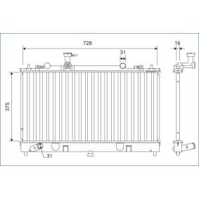 Achetez des Radiateur du moteur VALEO 701168 à prix pour 240,12 €