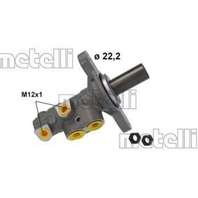 Köp Huvudbromscylinder av METELLI 05-1227 till det låga priset 601,84 kr