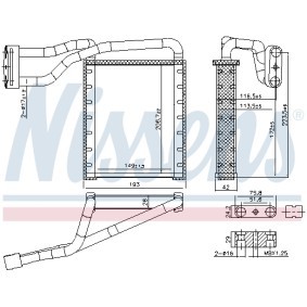 Acquista Radiatore riscaldamento da NISSENS online per KA+ Hatchback (UK, FK) a prezzi moderati