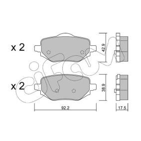 Compre Pastilhas de travão da CIFAM 822-1323-0 a um preço baixo por 34,16 €