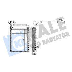 Acquista Scambiatore calore per riscaldamento abitacolo da KALE OTO RADYATOR 347135 a buon mercato per soli 56,52 €