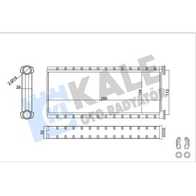 Acquista Scambiatore calore per riscaldamento abitacolo da KALE OTO RADYATOR 357335 a buon mercato per soli 59,10 €