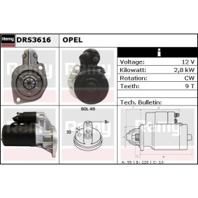 Anlasser DRS3616 von DELCO REMY günstig für 613,20 € online kaufen