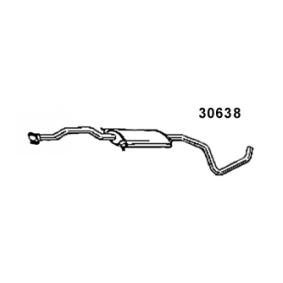 Comprar Silenciador intermedio de MAPCO 30638 a bajo precio de 72,39 €