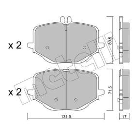 Bremsbeläge 22-1314-0 von METELLI günstig für 46,04 € online kaufen
