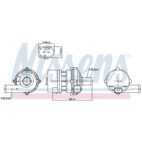 Comprar Bomba de agua auxiliar de NISSENS 832169 a bajo precio de 88,79 €