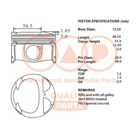 Kolben 100-13116 von IAP QUALITY PARTS günstig für 389,75 € online kaufen