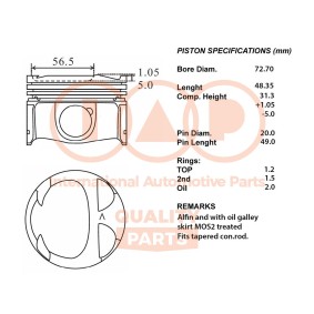Kolben 100-13117 von IAP QUALITY PARTS günstig für 389,75 € online kaufen