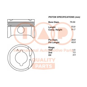Kolben 100-29060 von IAP QUALITY PARTS günstig für 389,75 € online kaufen
