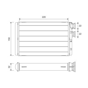 Achetez des Radiateur de chauffage VALEO 811652 à prix pour 64,18 €