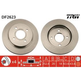 Comprar Disco de freno de TRW DF2623 a bajo precio de 155,62 €