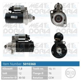 Anlasser 5010360 von MEAT & DORIA günstig für 170,59 € online kaufen