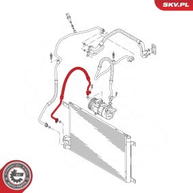 Achetez des Conduite à haute / basse pression, climatisation ESEN SKV 43SKV550 à prix pour 87,39 €