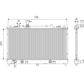 Achetez des Radiateur du moteur VALEO 701451 à prix pour 116,41 €