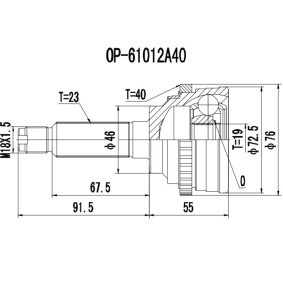 Acquista Kit giunti semiasse da PROCARO 77-DW-200 a buon mercato per soli 35,86 €