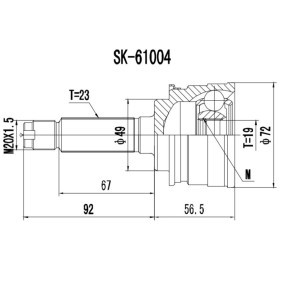 Acquista Kit giunti semiasse da PROCARO 77-SZ-200 a buon mercato per soli 25,35 €
