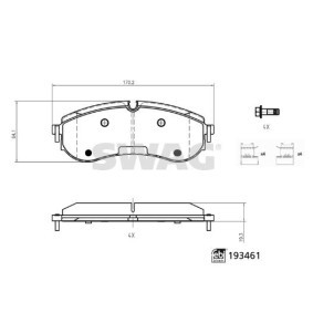 Acquista Kit pastiglie freni da SWAG 33 11 1253 a buon mercato per soli 73,76 €