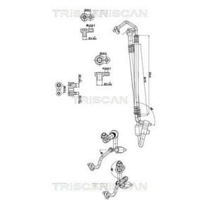 Osta Korkeapaine- / matalapainejohto, ilmastointilaite TRISCAN:llä 9010 24021 edullisesti hintaan 136,56 €