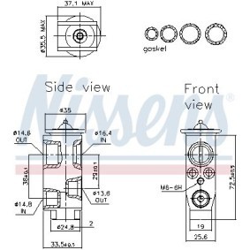 Köp AС expansionsventil från NISSENS på nätet till Passat B9 Variant (CJ5) till schyssta priser