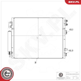 Klimakondensator 86SKV347 von ESEN SKV günstig für 82,55 € online kaufen