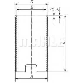 Zylinderlaufbuchse 029 WV 13 von MAHLE ORIGINAL günstig für 49,45 € online kaufen