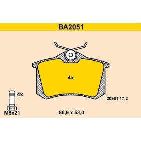 Comprar Juego de pastillas de freno de Barum BA2051 a bajo precio de 29,33 €