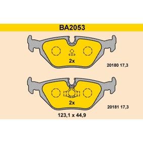 Compre Pastilhas de travão da Barum BA2053 a um preço baixo por 42,69 €