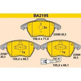 Comprar Juego de pastillas de freno de Barum BA2195 a bajo precio de 69,17 €