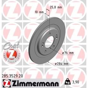 Bremsscheibe 285.3529.20 von ZIMMERMANN günstig für 42,97 € online kaufen