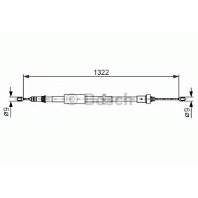 Handbremsseil 1 987 482 385 von BOSCH günstig für 22,66 € online kaufen