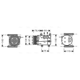 Compre Compressor, ar condicionado da AVA COOLING SYSTEMS JRAK026 a um preço baixo por 540,36 €